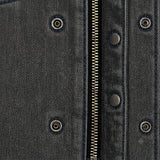 Cobalt - Men's Leather/Denim Club Style Motorcycle Vest
