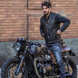 Colorado - Men's Motorcycle Leather Vest (Brown)