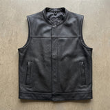 Commando - Men's SOA Style Club Leather Motorcycle Vest