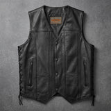 El Paso - Men's Motorcycle Leather Vest