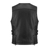 Midnight Cowgirl - Women's Lambskin Leather Motorcycle Vest