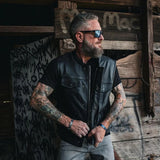 Iron Rider - Men's SOA Club Style Leather Motorcycle Vest