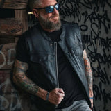 Iron Rider - Men's SOA Club Style Leather Motorcycle Vest