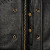 Iron Rider - Men's SOA Club Style Leather Motorcycle Vest
