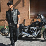 Steelhorse - Men's SOA Club Style Leather Motorcycle Vest