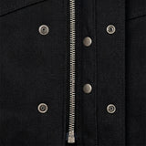 Nightrider - Men's Club Style Denim/Leather Motorcycle Vest