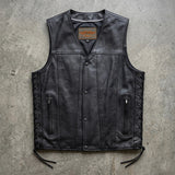 Rifleman - Men's Premium Leather Motorcycle Vest