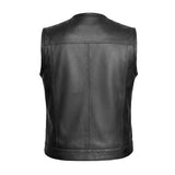 Runner - Men's SOA Club Style Leather Motorcycle Vest