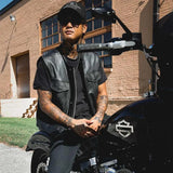 Runner - Men's SOA Club Style Leather Motorcycle Vest