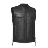 Rushmore - Men's SOA Club Style Leather Motorcycle Vest