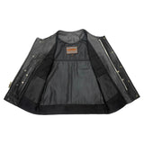 Rushmore - Men's SOA Club Style Leather Motorcycle Vest