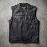 Sturgis - Men's SOA Club Style Leather Motorcycle Vest