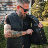 Sturgis - Men's SOA Club Style Leather Motorcycle Vest
