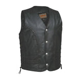 Wrangler - Men's Ultra Leather Motorcycle Vest