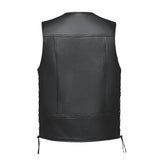 Wrangler - Men's Ultra Leather Motorcycle Vest
