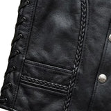 Wrangler - Men's Ultra Leather Motorcycle Vest