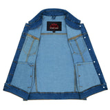 Women's Blue Denim Snap Front Vest