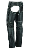 Women's Gray Stylish Lightweight Hip Set Chaps