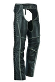 Women's Gray Stylish Lightweight Hip Set Chaps