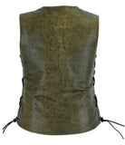 Women's Stylish Longer Body 3/4 Vest - Side Laces - Two T