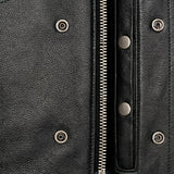 Green Diamond - Men's Club style Leather Motorcycle Vest