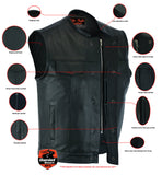 Trailson - Men's Motorcycle Leather Vest