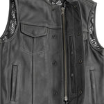 Bandit Men's Leather Motorcycle Vest