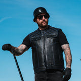 Sinister - Men's Motorcycle Leather Vest