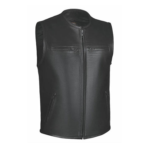 Blackout- Mens Ultra Leather Vest