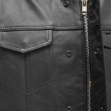 Blaster Men's Leather Motorcycle Vest