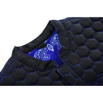 Blue Soul Men's Black Mesh Textile Vest with Blue Paisley Liner