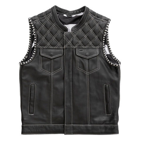 Burton - Men's Club Style Leather Vest - Limited Edition