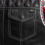 Captain Men's Motorcycle Leather Vest