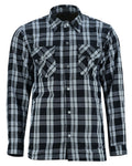 Checkered Champ Men's Black and White Armored Flannel Shirt