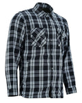 Checkered Champ Men's Black and White Armored Flannel Shirt