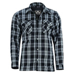 Checkered Champ Men's Black and White Armored Flannel Shirt