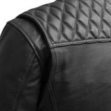 Cinder Men's Cafe Style Leather Jacket