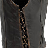 Cindy -  Women's Motorcycle Leather Vest