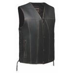 Colorado - Mens Brown Leather Vest