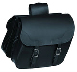 14.5" x 13" x 6.5- Leather Saddle Bag