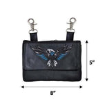 Heritage Rider Cowhide Clip-On Bag