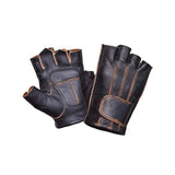 Handcraft - Men's Leather Motorcycle Fingerless Gloves