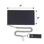 Black Trifold Leather Wallet