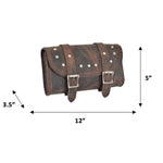 Brown and black- Leather Tool Bag