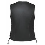 Mae - Ladies Zippered Leather Vest