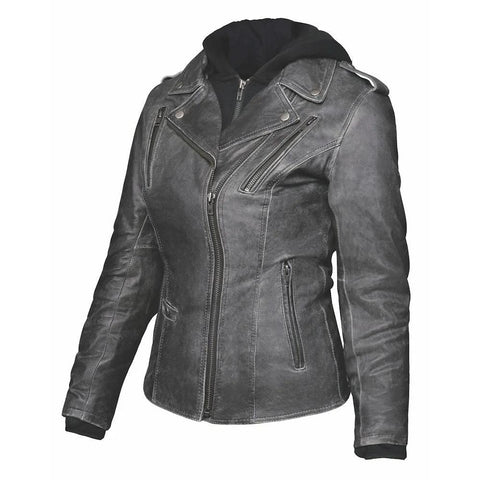 Stella - Ladies 3-in-1 Leather Jacket