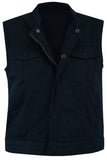 Women's Advance Black Construction Denim Vest