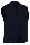 Women's Advance Black Construction Denim Vest