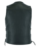 Men’s Ten-Pocket Motorcycle Vest with Concealed Carry