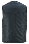 Men's Traditional Light Weight Leather Motorcycle Vest